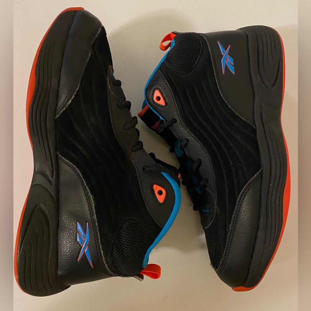 Reebok Black/Blue/Coral Shoes 
Size 5